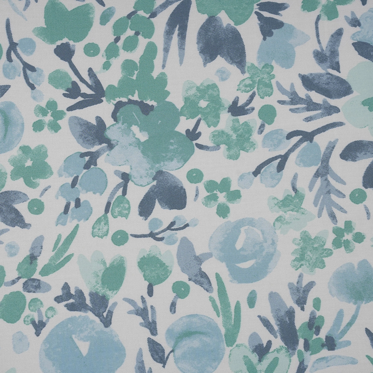 Sensory Bloom Zesty 100% Cotton Aqua Bed Sheet with Pillow Case