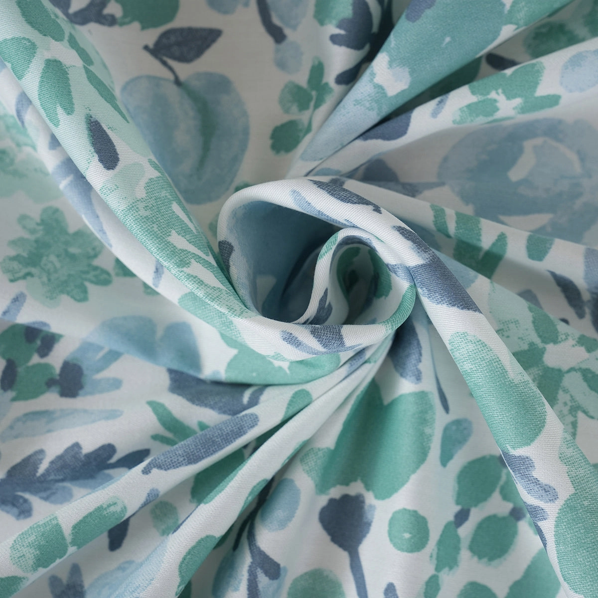 Sensory Bloom Zesty 100% Cotton Aqua Bed Sheet with Pillow Case