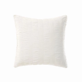 Shrimpton White European Pillowcase by Linen House