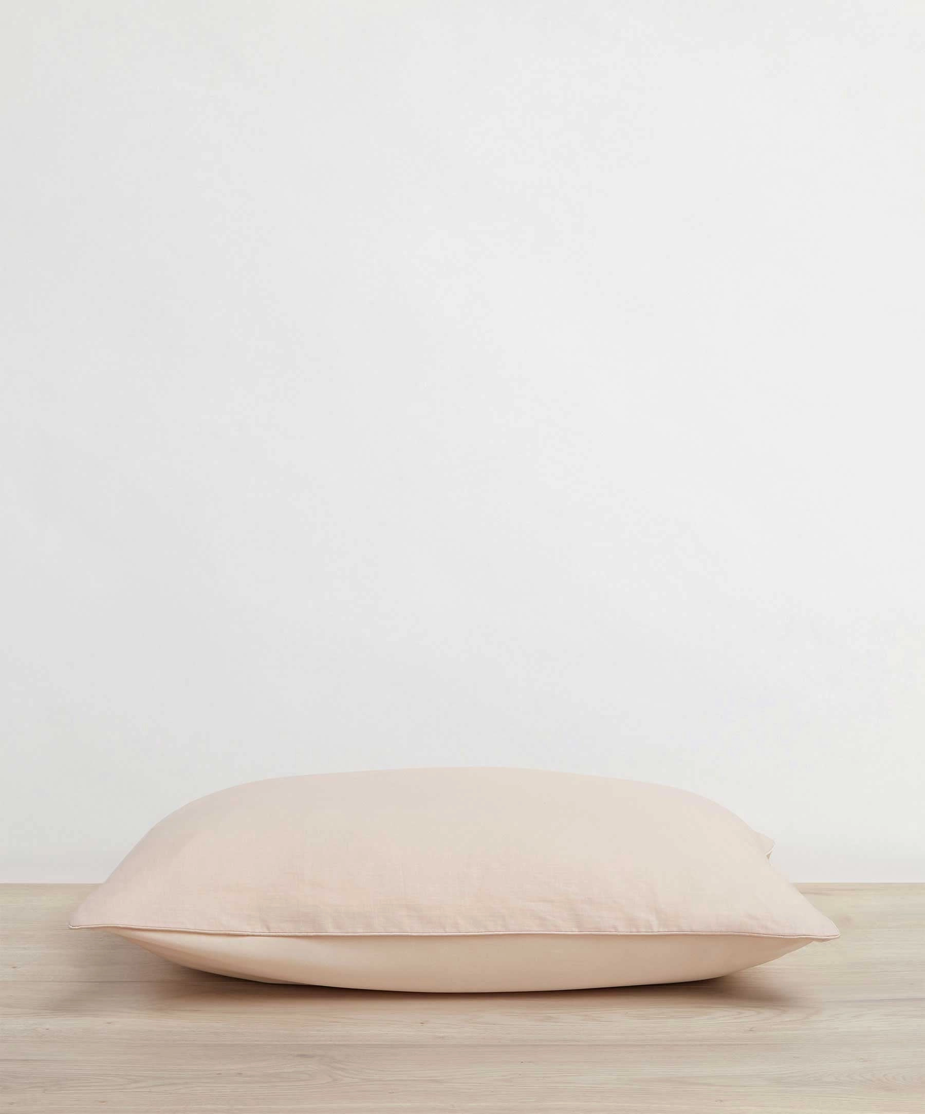 Silk Linen Flip Pillowcase - Blush