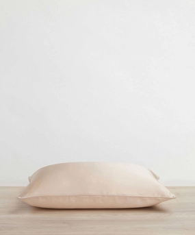 Silk Linen Flip Pillowcase - Blush