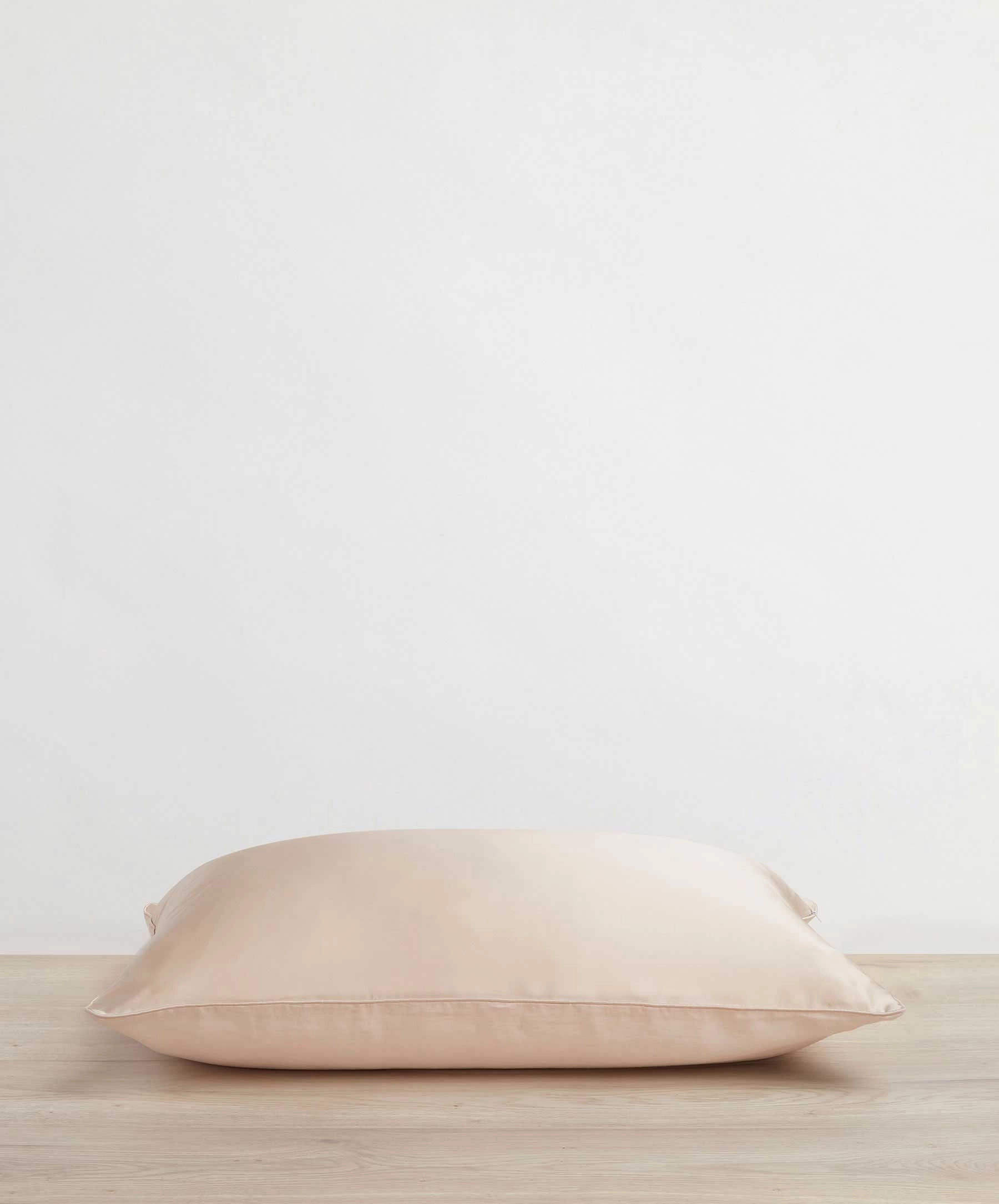 Silk Linen Flip Pillowcase - Blush