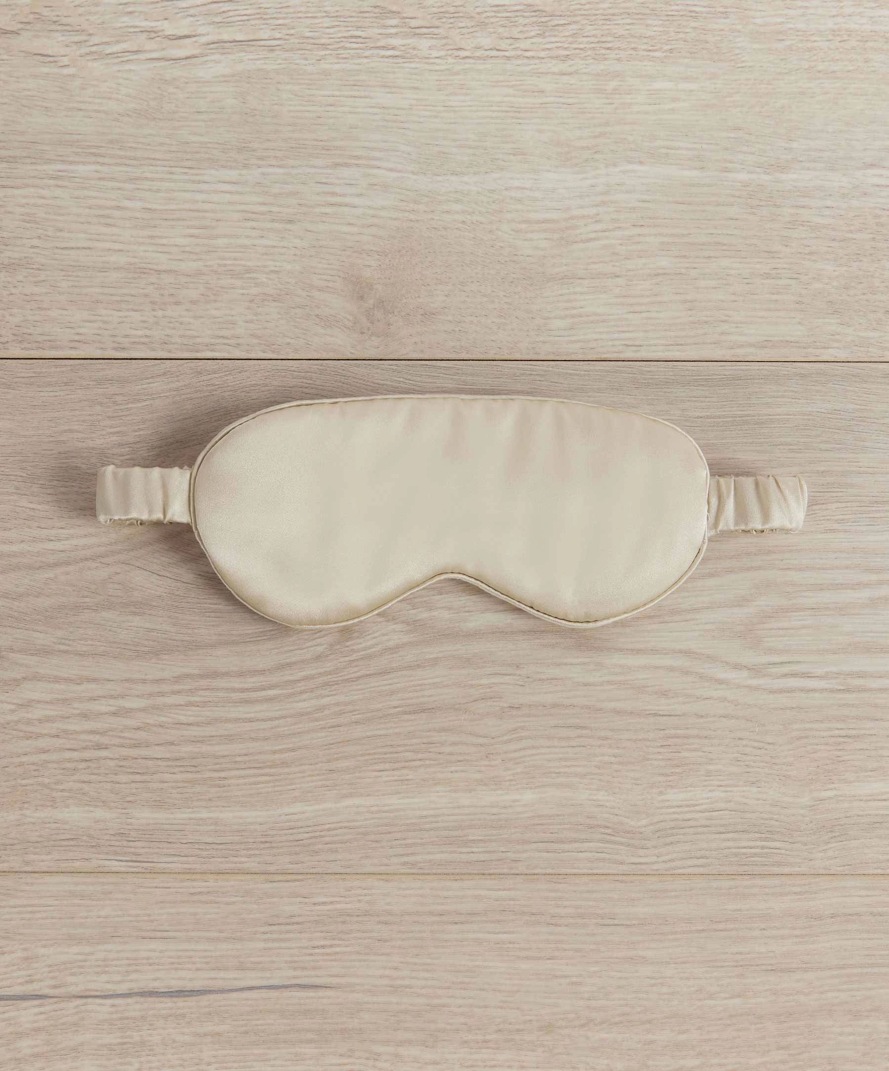 Silk Linen Flip Pillowcase   Eye Mask Set - Natural