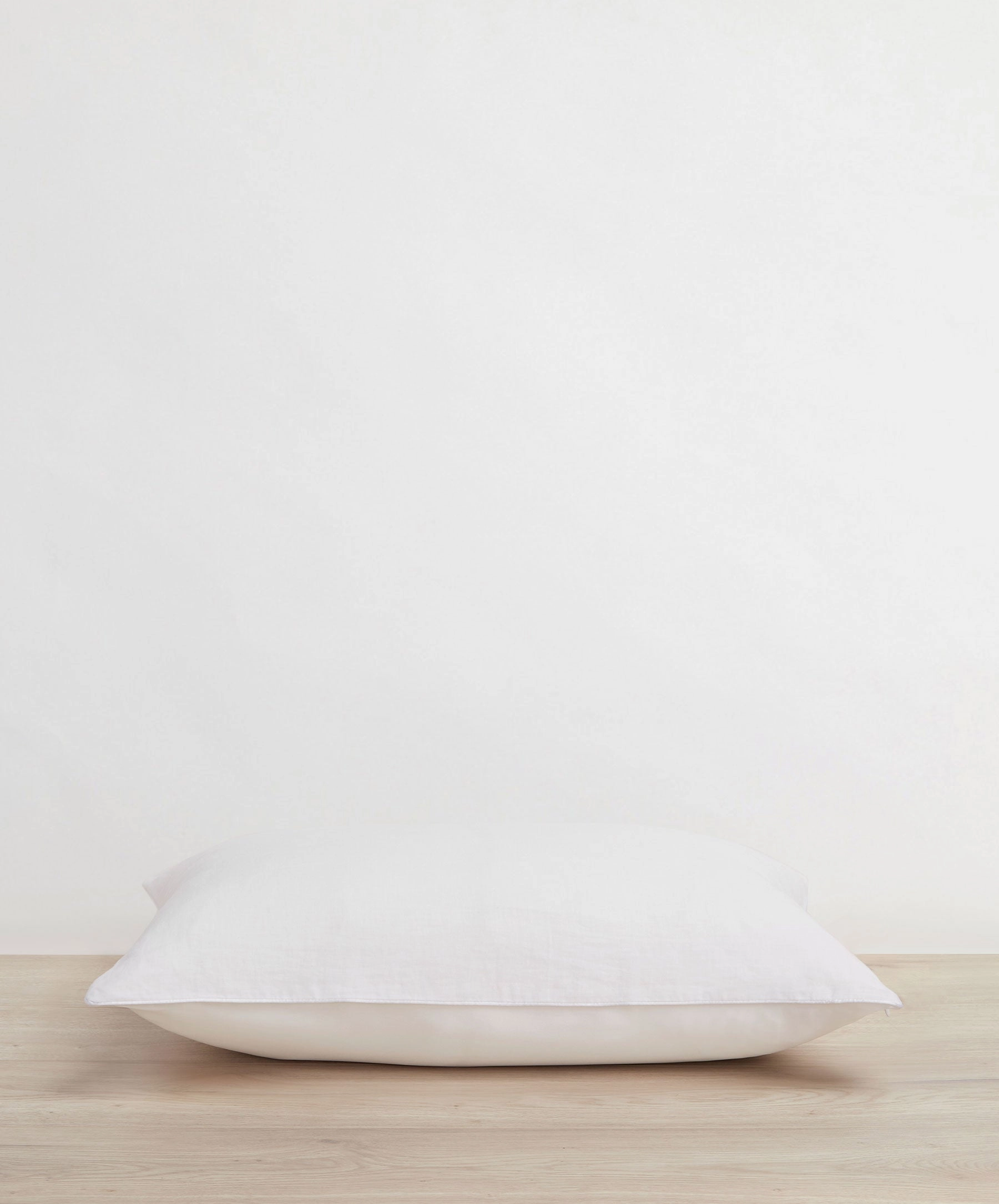 Silk Linen Flip Pillowcase - White