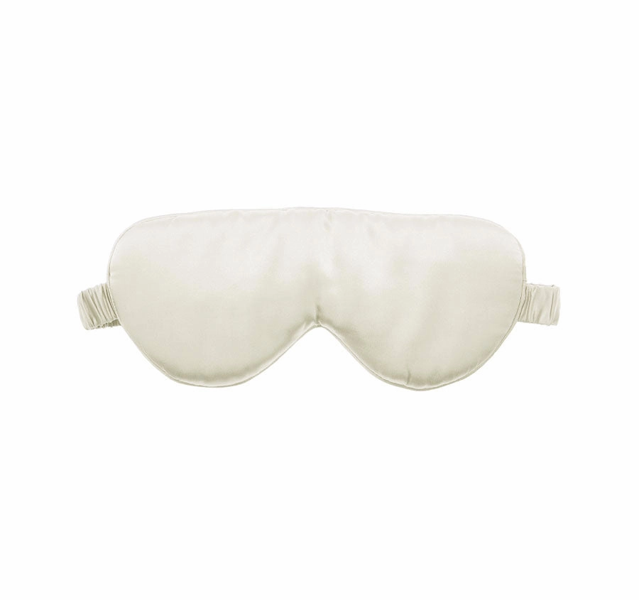 Silk Pillowcase and Eye Mask Set Ivory Dreams