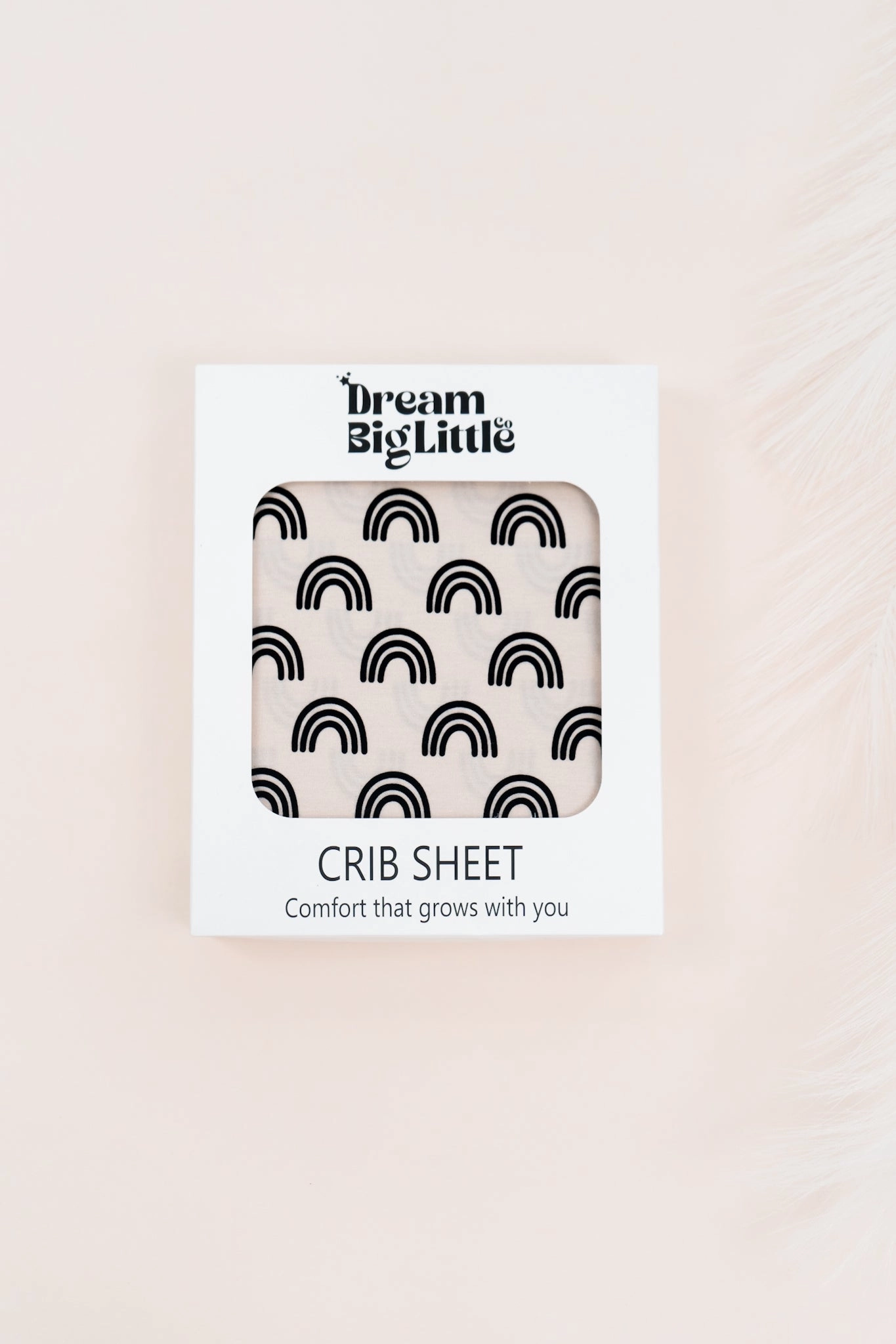 Simple Rainbow Dream Crib Sheet
