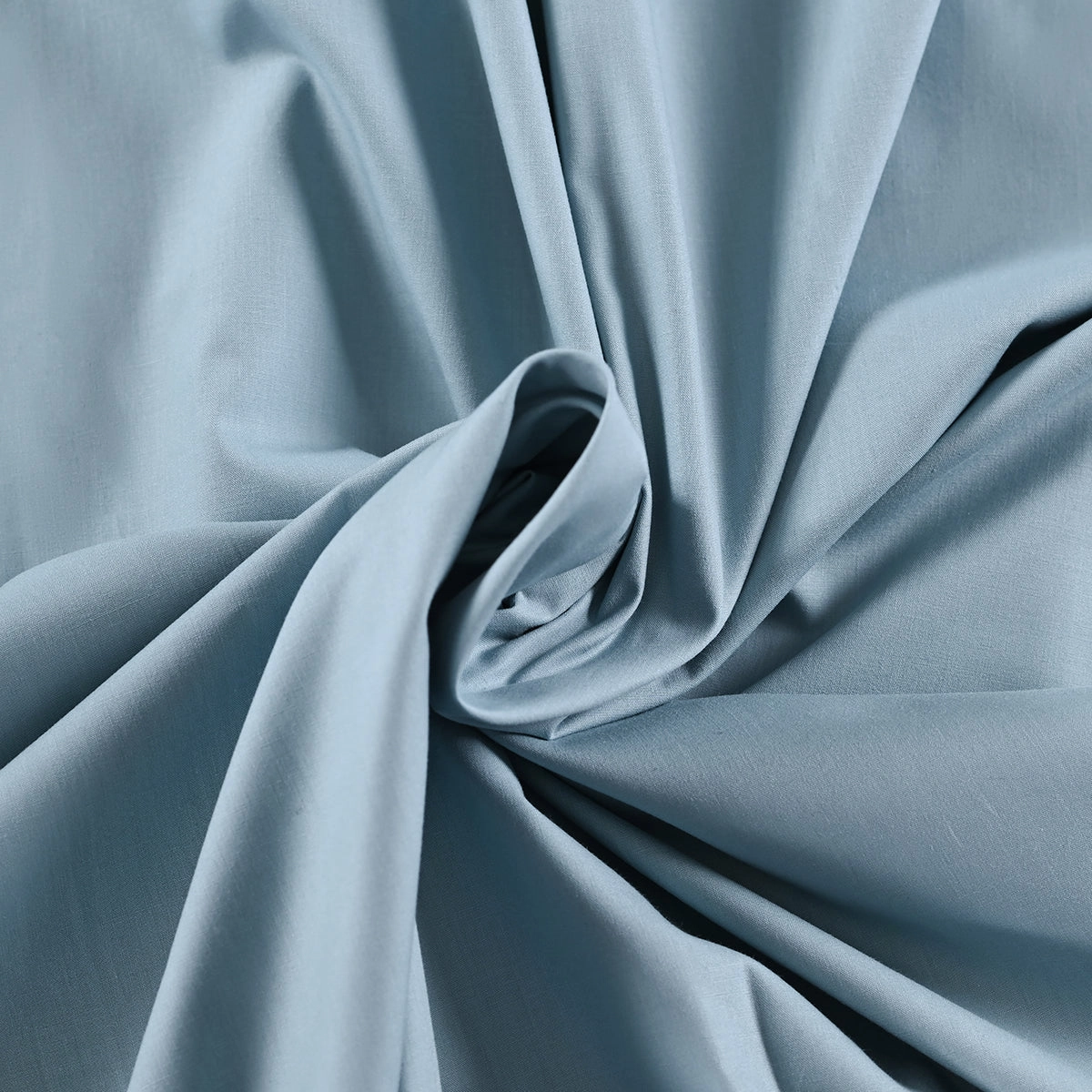 Slumber Plain Easy Care Percale 100% Cotton Blue Crisp Bed Sheet with Pillow Case