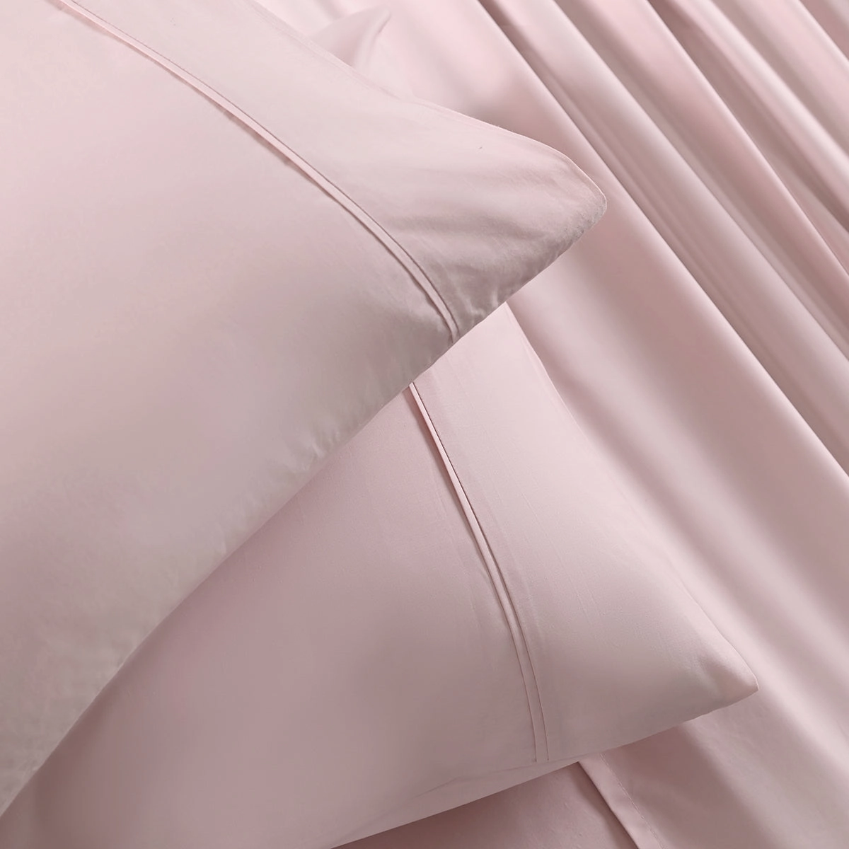 Slumber Plain Easy Care Percale 100% Cotton Cradle Pink Crisp Bed Sheet with Pillow Case