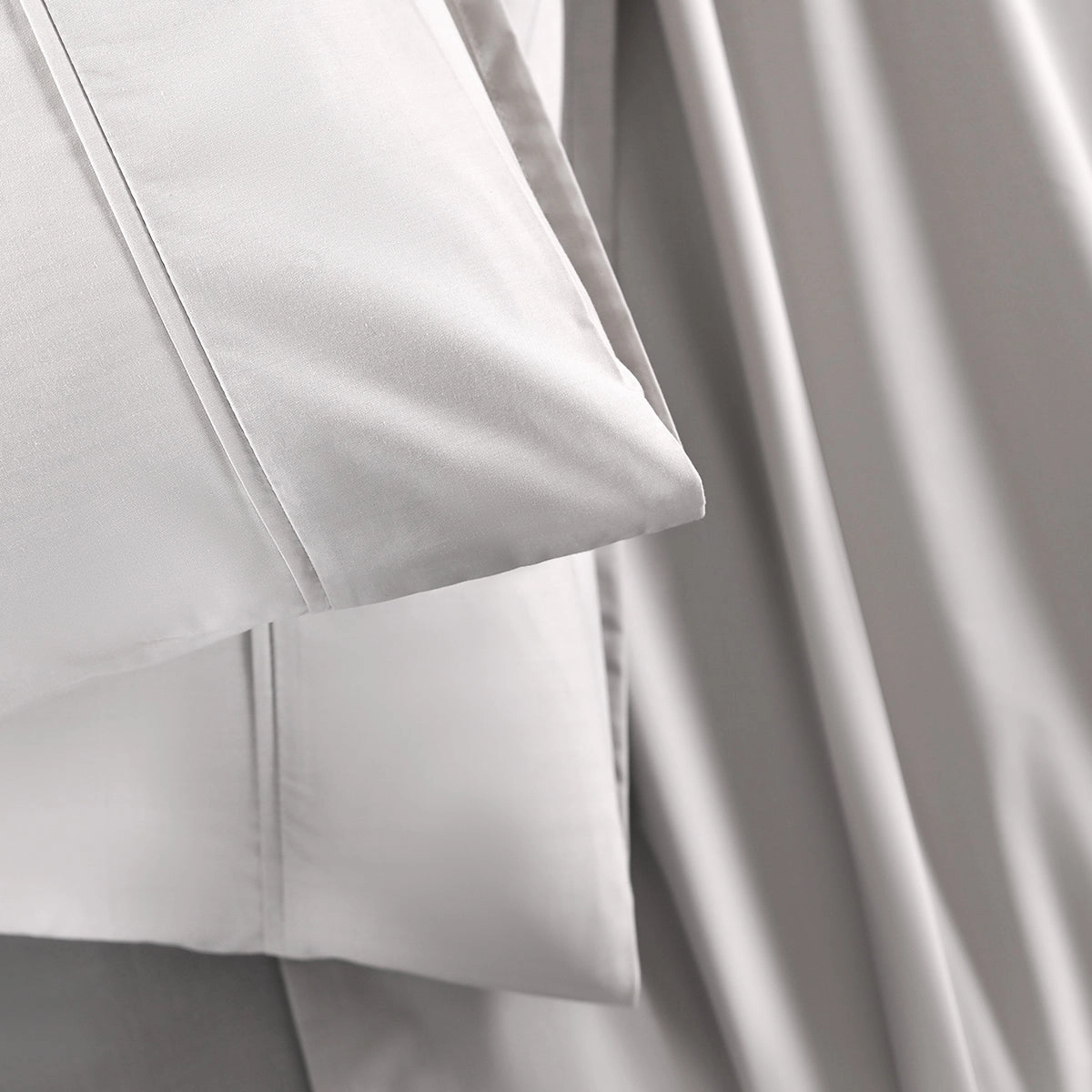 Slumber Plain Easy Care Percale 100% Cotton Lunar Rock Crisp Bed Sheet with Pillow Case