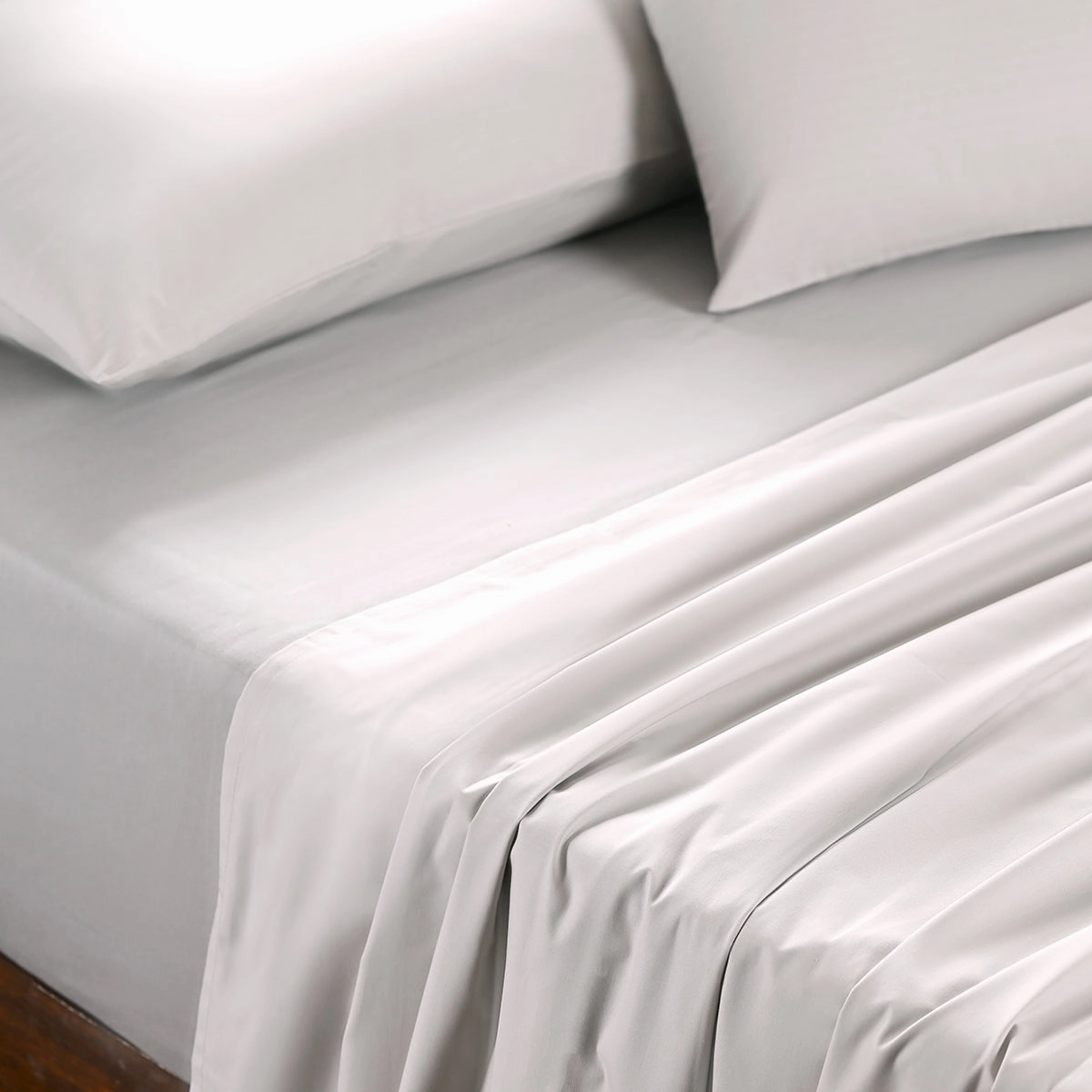 Slumber Plain Easy Care Percale 100% Cotton Lunar Rock Crisp Bed Sheet with Pillow Case