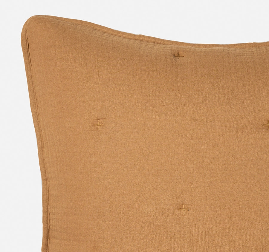 Somerset European Pillowcase Cinnamon