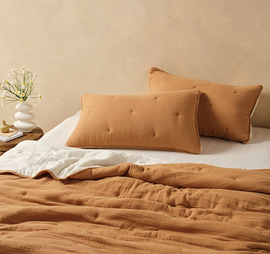 Somerset Standard Pillow Sham Pair Cinnamon