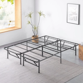 Spa Sensations SBF-STR-N14QK Zinus 14" Metal Smartbase Platform Bed Frame, Queen/King Black