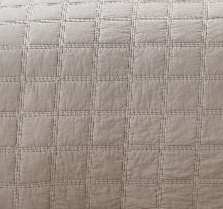 Squares Coverlet Set Range Smokey Grey