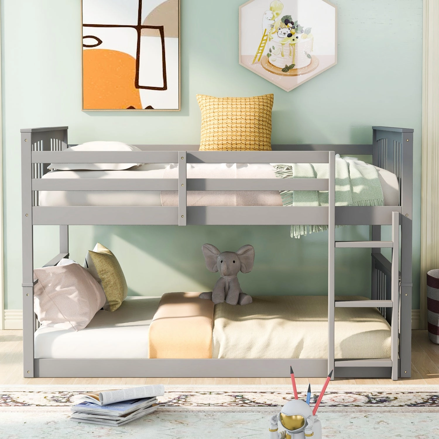 Streamdale Full Over Full Bunk Bed with Ladder