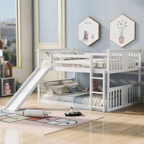 Streamdale Full Over Full Bunk Bed with Ladder with Slide
