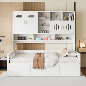 Streamdale Twin Daybed with Hydraulic Bed & Storage