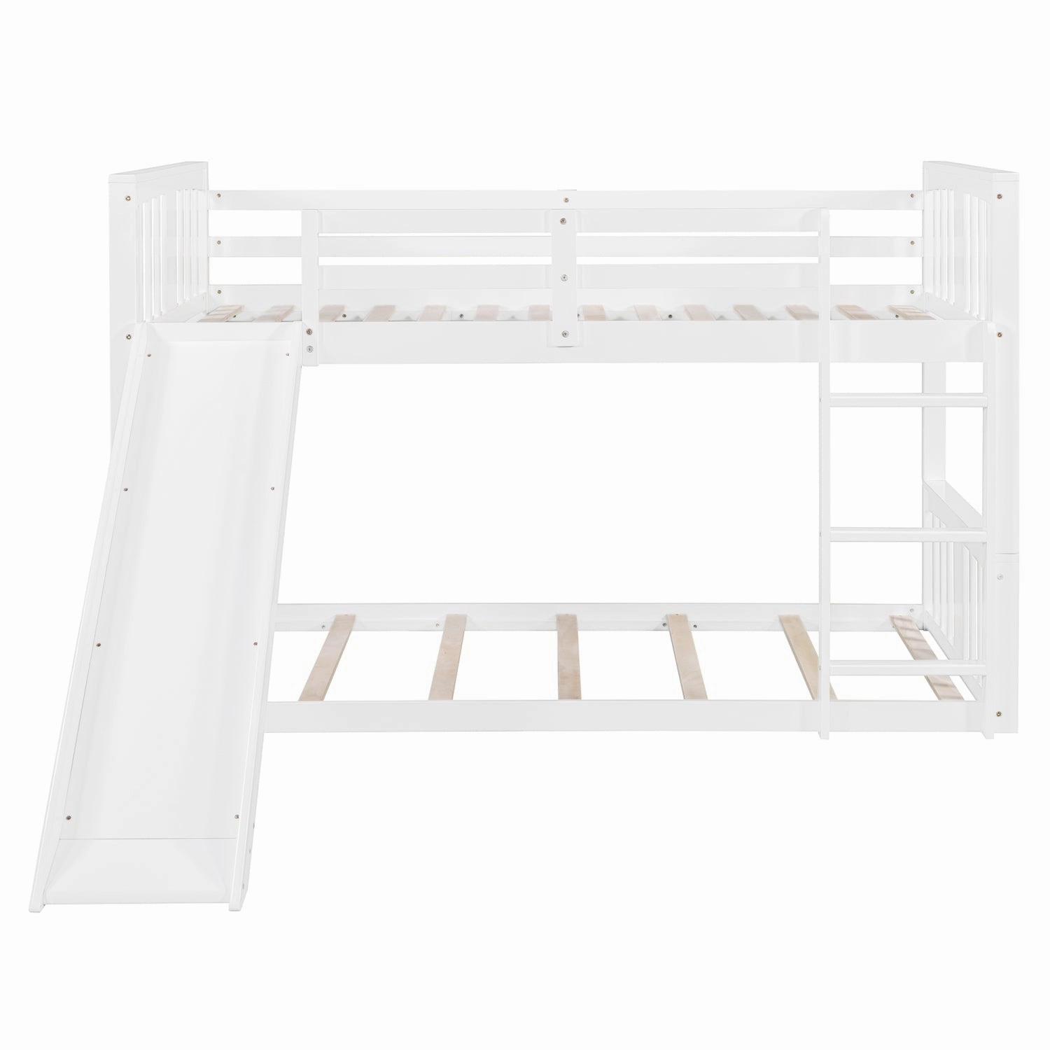Streamdale Twin Over Twin Bunk Bed with Slide and Ladder