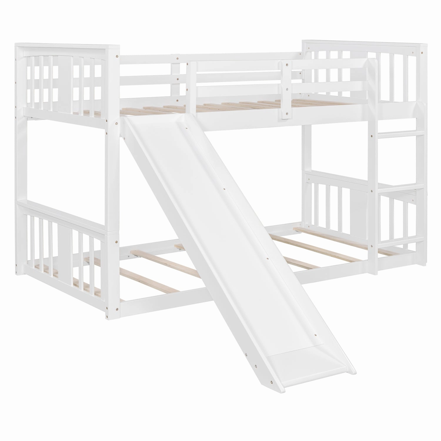 Streamdale Twin Over Twin Bunk Bed with Slide and Ladder