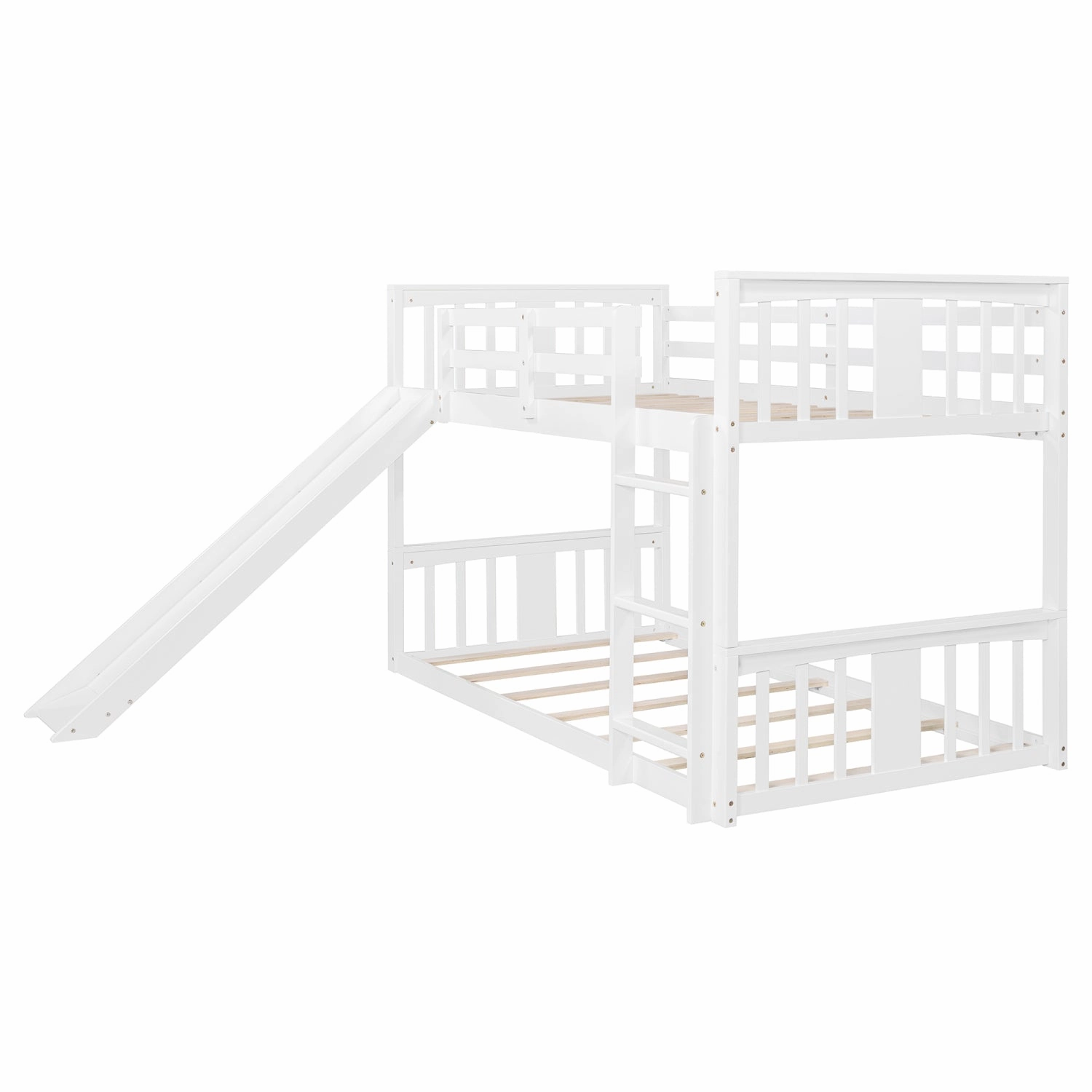 Streamdale Twin Over Twin Bunk Bed with Slide and Ladder