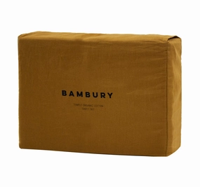 Temple Organic Cotton Mega Sheet Set Range Tobacco