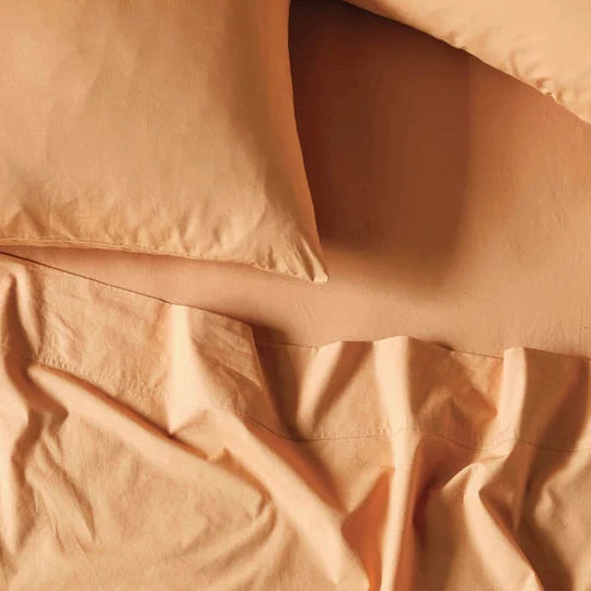 Terra Organic Cotton CARAMEL Mega Sheet Set by Linen House
