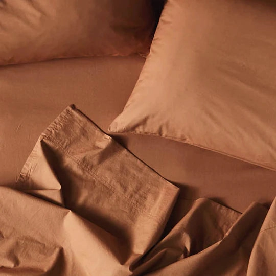 Terra Organic Cotton PECAN Mega Sheet Set by Linen House