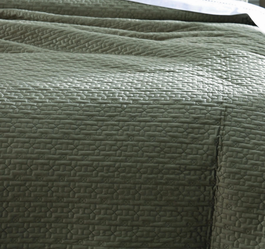 Terrace Coverlet Set Range Thyme