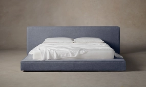 The Eldridge Bed - Heritage Belgian Linen Lake