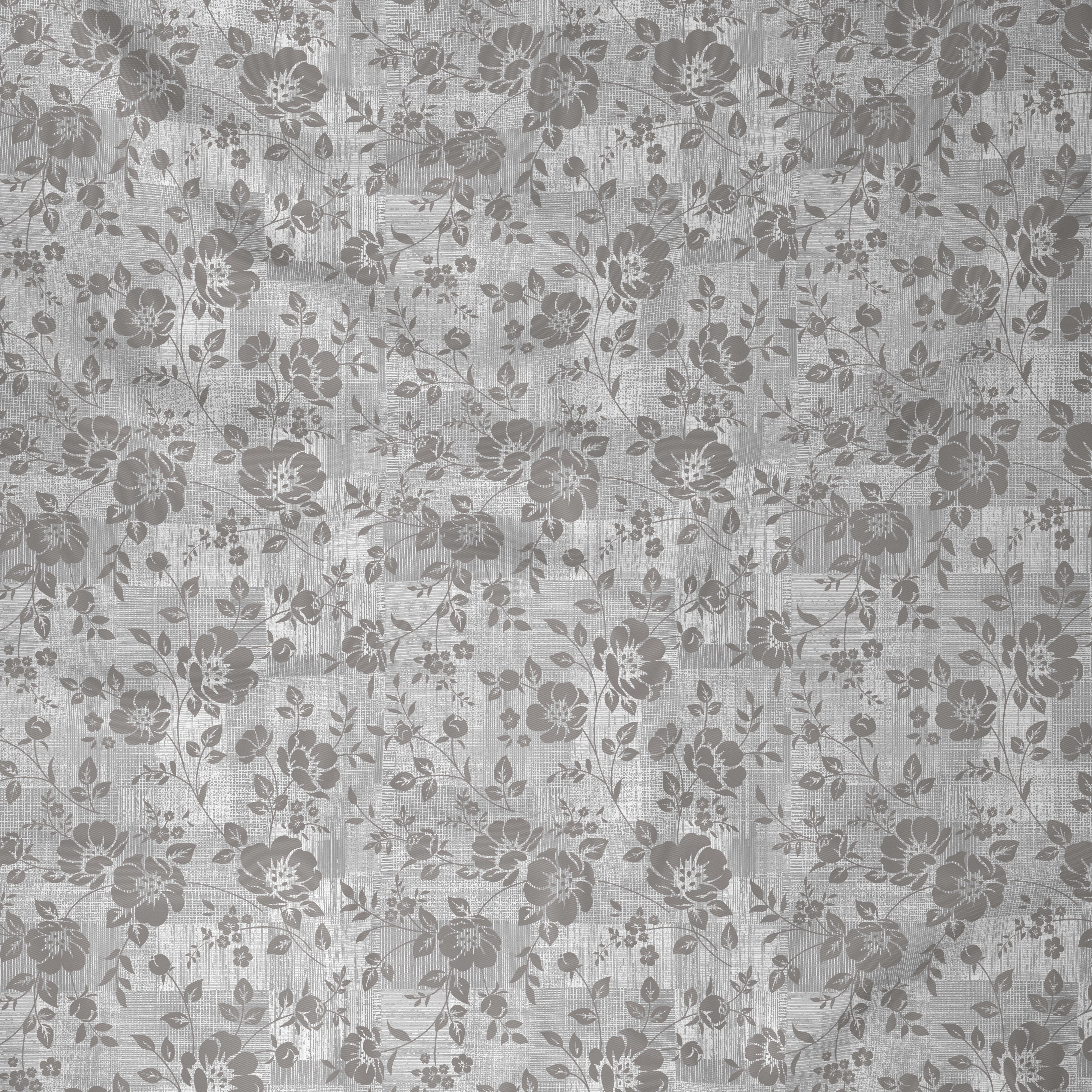 Tranquil Serenity Textured Floral 100%Cotton Printed Bed Sheet with Pillow Case Brown