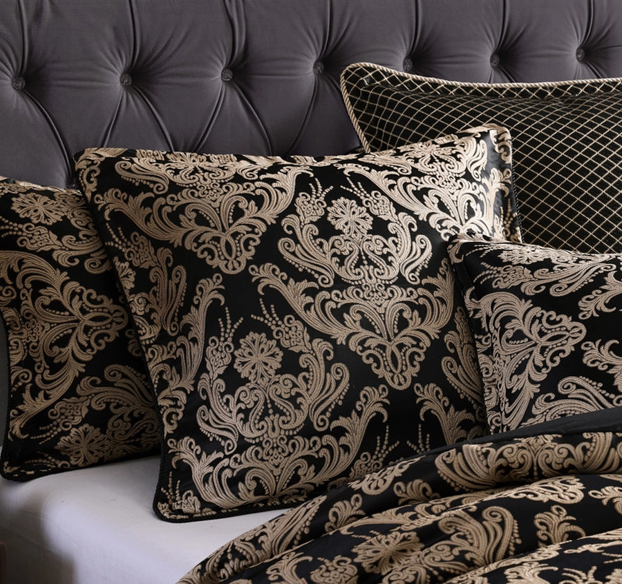 Vercelli European Pillowcase Noir