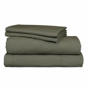Vintage Washed Sheet Set Khaki by Ardor Boudoir