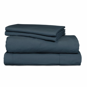 Vintage Washed Sheet Set Navy by Ardor Boudoir