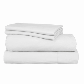 Vintage Washed Sheet Set White by Ardor Boudoir